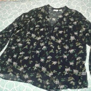 Liz Claiborne Woman Sheer Shirt with Tank 2X